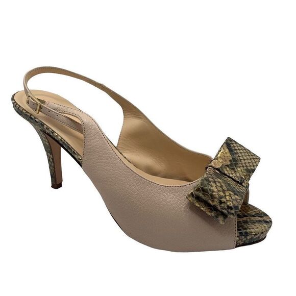 Kate Spade Birdie Leather Heels Size 9B - Picture 1 of 14